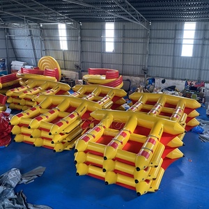 Bateau de sport nautique à double rangée de 10 places, bateau <span class=keywords><strong>banane</strong></span> gonflable à double rangée en PVC épais, jeu de remorquage <span class=keywords><strong>aquatique</strong></span> gonflable - Product Image 6