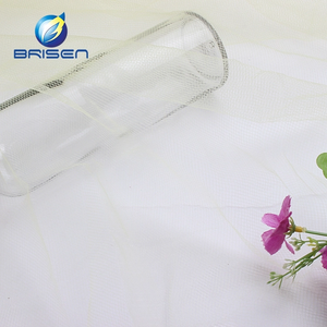 Da sposa Poliestere Bianco tessuto di tulle - Product Image 3