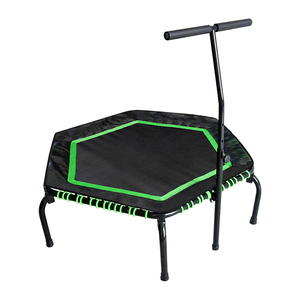 Mini trong nhà <span class=keywords><strong>Trampoline</strong></span> với có thể điều chỉnh xử lý thanh thể dục <span class=keywords><strong>Trampoline</strong></span> <span class=keywords><strong>Bungee</strong></span> rebounder nhảy Workout cho người lớn hoặc trẻ em - Product Image 1
