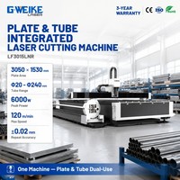 Machine de découpe laser à fibre CNC GWEIKE 3000W 3015 en promotion pour la découpe de tôles en acier inoxydable et de tubes ronds et carrés