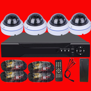 Kit de surveillance CCTV AHD 4 canaux Full HD avec vision nocturne, prise en charge de la carte micro SD H.264 - Product Image 1