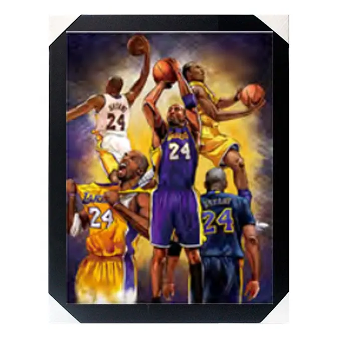 Imagem lenticular 3d de basquete player, popular, imagem personalizada, flip, imagem lenticular para atacado