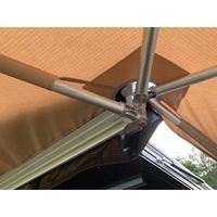 Auvent latéral de véhicule en forme d'éventail à 270 degrés, personnalisé en usine, imperméable, avec support pour logo et dimensions sur mesure