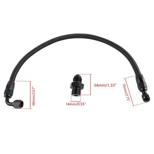 สายถักน้ำมันเชื้อเพลิง Auso-Racing สำหรับ Honda Civic Cr-V Integra B D Series 92-00 อลูมิเนียมอัลลอย - Product Image 2