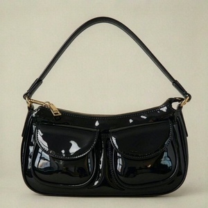 Sac à bandoulière imprimé pour femme, aspect cuir, style hobo, deux sangles, fermeture éclair, multi-poches, toutes saisons, pour les trajets quotidiens - Product Image 6