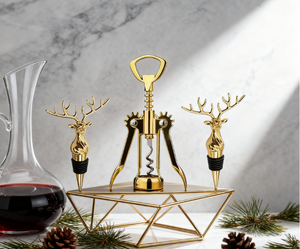 Cavatappi con Manico in Metallo Stile Moderno Personalizzato per <span class=keywords><strong>Vino</strong></span> Rosso e Birra, Apribottiglie per Casa, Regalo - Product Image 3