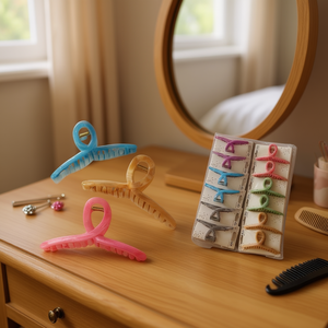 Hair Clip 11Cm Marble Pattern Colorful Hair Clamp For Women And Girls - Product Image 2