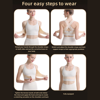 Correcteur de posture pour femmes et hommes, réglable, redresseur de dos supérieur, soulagement des douleurs au cou, aux épaules et au dos supérieur