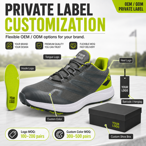 Chaussures <span class=keywords><strong>de</strong></span> <span class=keywords><strong>golf</strong></span> imperméables pour hommes avec logo personnalisé, légères, respirantes, antidérapantes, chaussures <span class=keywords><strong>de</strong></span> <span class=keywords><strong>golf</strong></span> pour hommes OEM - Product Image 5