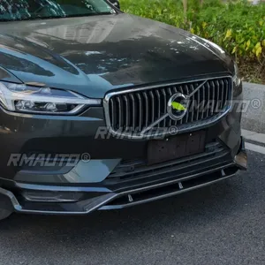 ชุดแต่งกันชนหน้า Volvo XC60 ปี 2018-2020 สีดำเงา สไตล์สปอร์ต พร้อมฝาครอบสปลิตเตอร์กันชนหน้า อุปกรณ์ตกแต่งรถยนต์ - Product Image 5