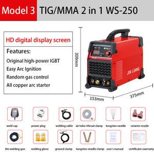 Máquina de Soldadura TIG/MMA 2 en 1 Multifuncional de Acero Inoxidable 220V 250A IGBT con Cable de Cobre WS-250 - Product Image 2
