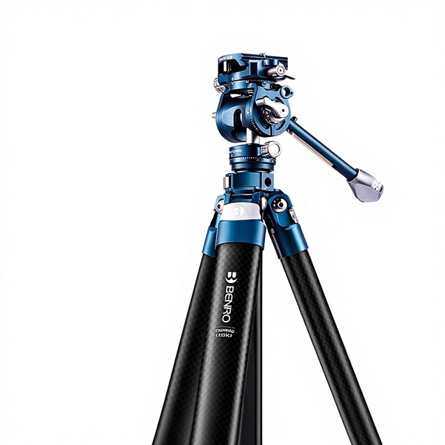 Benro Bluebird Aluminum Alloy Carbon Fiber Photography Tripod 2-in-1 Lightweight Travel Stand with 3-Section Legs Bubble Level
