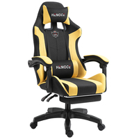 Chaise élévatrice de haute qualité chaise de jeu en cuir de bureau de petite maison avec appui-tête en cuir synthétique en acier inoxydable