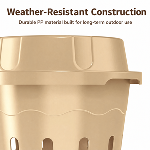 Composteur encastrable avec couvercle, aéré et adapté aux vers, en plastique, pour jardin, potager, déchets alimentaires et recyclage organique - Product Image 4