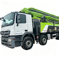 Pompe à béton à flèche Zoomlion 63m 7 sections EURO 5 Diesel, modèle 2020, entièrement révisée, faible nombre d'heures, pour chantier de construction