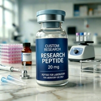 Étiquettes personnalisées de qualité supérieure pour flacons de peptides en PP, étiquettes autocollantes résistantes à l'eau pour contenants cosmétiques de peptides pour soins de la peau