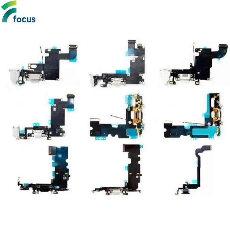 Charging Port Flex Cable For Iphone 15 14 Pro Max 13 12 Mini 11 Charging Flex Cable Usb Dock 8 7 6S 6 Plus Se X Charging Port