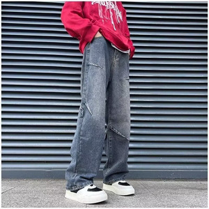 Herren Prolix Jeans mit Bortendetail Denim-Hosen Slim Fit Längliche Passform Großhandel - Product Image 2