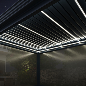 Nouveautés Pergola <span class=keywords><strong>de</strong></span> jardin extérieure à persiennes en aluminium avec <span class=keywords><strong>volet</strong></span> en aluminium - Product Image 2