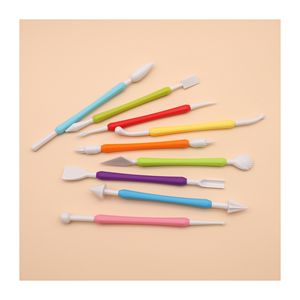 Artecho Hotsale Lot de 9 couteaux à sculpter en plastique vibrant <span class=keywords><strong>pour</strong></span> la <span class=keywords><strong>sculpture</strong></span> en poterie <span class=keywords><strong>pour</strong></span> la modélisation en <span class=keywords><strong>argile</strong></span> polymère Fournitures d'art colorées - Product Image 1