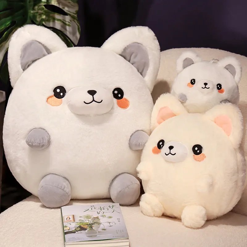 Boneka desain lucu bantal rubah lembut boneka hewan kucing mainan mewah