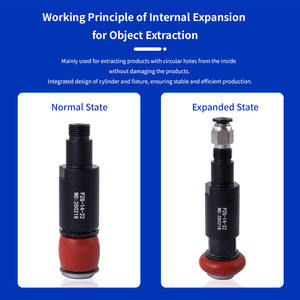 Gripper Robot pneumatik PZG10 penjepit ekspansi Mini untuk mesin cetak injeksi suku cadang cetakan kepala silinder silikon - Product Image 4