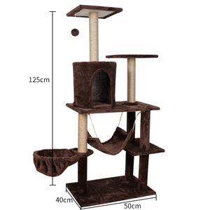 Tùy Chỉnh Sang Trọng Nhiều Lớp Sang Trọng Tổ <span class=keywords><strong>Net</strong></span> Mèo Leo Núi Giá Hiện Đại Phong Cách Phổ Lớn Mèo Cây Scratcher Carton Đóng Gói - Product Image 5