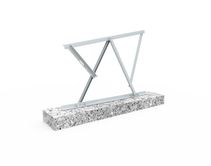 Supports de rail solaires de structure de montage au sol en acier aluminium réglables faciles à utiliser - Product Image 5