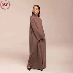 <span class=keywords><strong>Abaya</strong></span> Modest Jersey vestidos ropa islámica nuevo Color tradicional Clásico esencial de longitud completa liso para mujeres musulmanas adultos - Product Image 5
