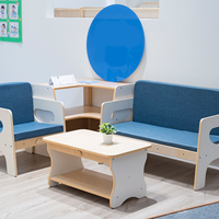 Juego de Mesa y Sillas para Niños de Guardería y Preescolar, Mesa Auxiliar para Sofá