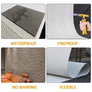 Panneaux de pierre artificielle <span class=keywords><strong>flexible</strong></span> en travertin de haute qualité 600*1200mm, pierre artificielle pliable, installation facile pour villa intérieure - Product Image 4