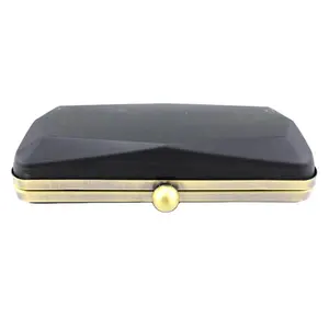 时尚风格金属盒钱包框架黑色塑料外壳