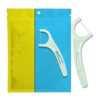 Fil dentaire dissimulé avec cure-dent multifonctionnel pour nettoyage interdentaire, bâtonnet de fil dentaire en plastique saveur menthe, prix de gros, soins bucco-dentaires
