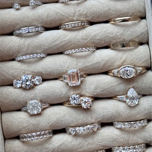 Joyería Fina Personalizada, Anillos de Plata de Ley 925 con Diseño de Flecha Triangular y Moissanita para Mujer, Anillos de Compromiso y Alianzas de Boda Inoxidables - Product Image 1