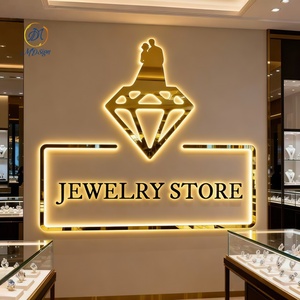 Custom 3d Led Channel Letter Illuminated Wall Business logo Signage <strong>Acrylic</strong> Metal Led Light <strong>Sign</strong> for Indoor Jewelry Store Decor - Product Image 5