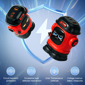 อะแดปเตอร์ชาร์จเร็ว GaN 65W 3 in 1 สำหรับเดสก์ท็อปและแล็ปท็อป ยี่ห้อ <span class=keywords><strong>Divoom</strong></span> Dipow พร้อมฟังก์ชันป้อ<span class=keywords><strong>ง</strong></span>กัน OTP - Product Image 2