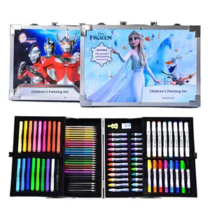 Set <span class=keywords><strong>di</strong></span> Cancelleria per Bambini da 108 Pezzi, Confezione Regalo con Design Ultraman e <span class=keywords><strong>Frozen</strong></span>, Penne ad Acquerello, Matite Colorate, Pastelli - Regalo Speciale <span class=keywords><strong>di</strong></span> Compleanno - Product Image 4