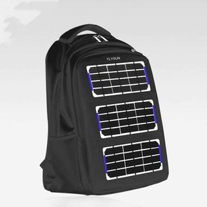 Sac à dos solaire BSCI / Panneau solaire 7 watts et batterie de charge 10 mAh / Sac à dos chargeur de téléphone pour femmes - Product Image 1