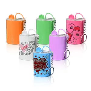 New design 3oz keychain lids glasses 3oz mini stainless steel double wall sublimation straight shot tumbler with plastic cover
