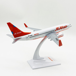 1: เครื่องบินโบอิ้งขนาด<span class=keywords><strong>200</strong></span> 737-800โมเดลเครื่องบินเรซิน20ซม. เครื่องประดับพลาสติกการบิน Jeju AIR CRAFT collectible - Product Image 2