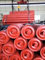 Rouleaux de convoyeur en acier robuste à haute capacité de charge, antibactériens et antistatiques, pour l'industrie minière du charbon, haute qualité, Chine