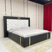 Ensemble de meubles de chambre à coucher de luxe personnalisé, lit capitonné de haute qualité, taille king ou double, designs pour la maison