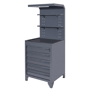 Chariot à outils industriel intelligent à LED |   Surface de travail éclairée, plateaux de rangement supérieurs, armoire multi-tiroirs, serrure sécurisée et poche arrière - Product Image 1