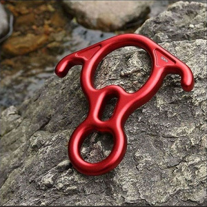 Sauvetage escalade escape alliage d'aluminium 50KN Terminal de sauvetage 8 descendant avec verrouillage outils de <span class=keywords><strong>Camping</strong></span> - Product Image 4