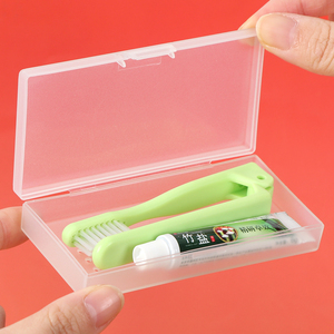 SUNSHING Foldable Toothbrush Case <b>Small</b> Travel Plastic Toothbrush Storage Portable Oral Care Box Kids Tooth Brush <b>Container</b> - Product Image 3
