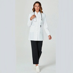 Blouse de laboratoire à manches longues personnalisée - Blouse blanche professionnelle pour étudiants, cliniques dentaires, instituts de beauté et travaux de laboratoire - Product Image 2