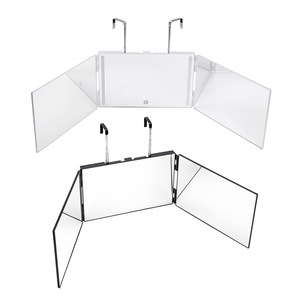 Miroir à 360 LED - Miroir à 3 voies pour se couper les cheveux soi-même, miroir de barbier pliable réglable pour couper ses propres cheveux - Product Image 3