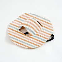 Casquette de baseball unie de luxe pour chien et chat, visière d'été pour la plage avec trous pour les oreilles, réglable, ensemble assorti chien-humain, 100% coton
