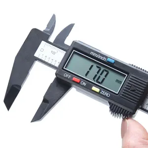 Digital Vernier paquímetro 150mm micrômetro ferramenta de medição 6 polegadas LCD digital eletrônico de fibra de carbono paquímetro paquímetro