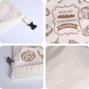 Sac à pain en coton et lin Dry Power 32x42cm, réutilisable, avec doublure en TPU de qualité alimentaire, pour baguette, toast, biscuits - Product Image 3